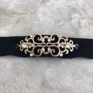 Black and Gold Choker